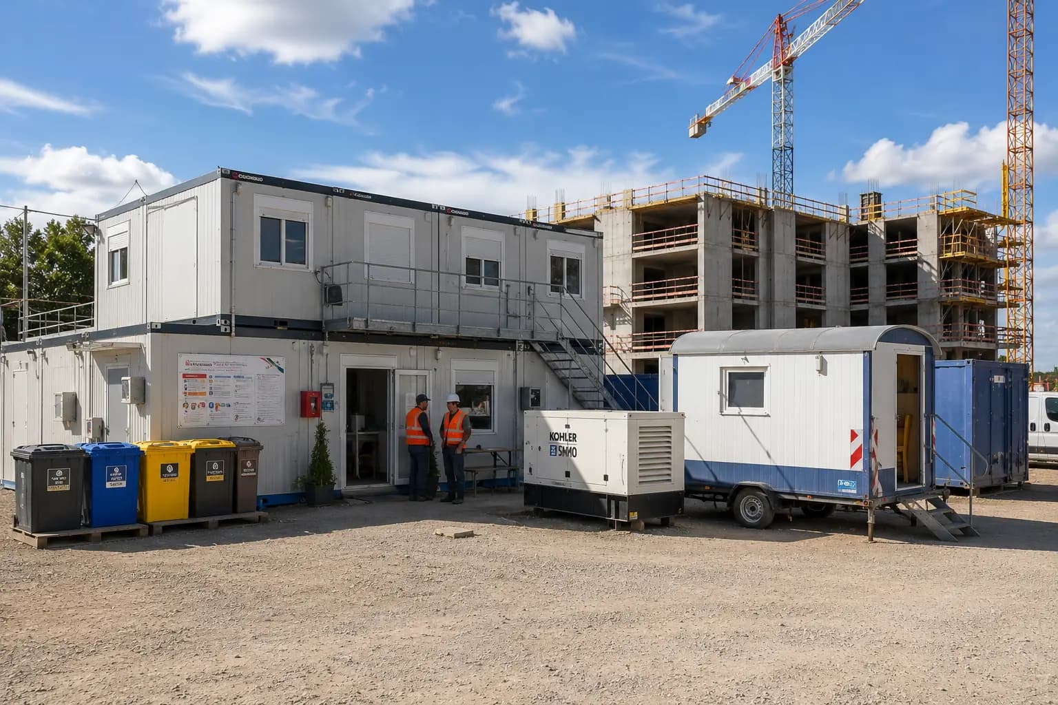 Location matérie de Base vie chantier