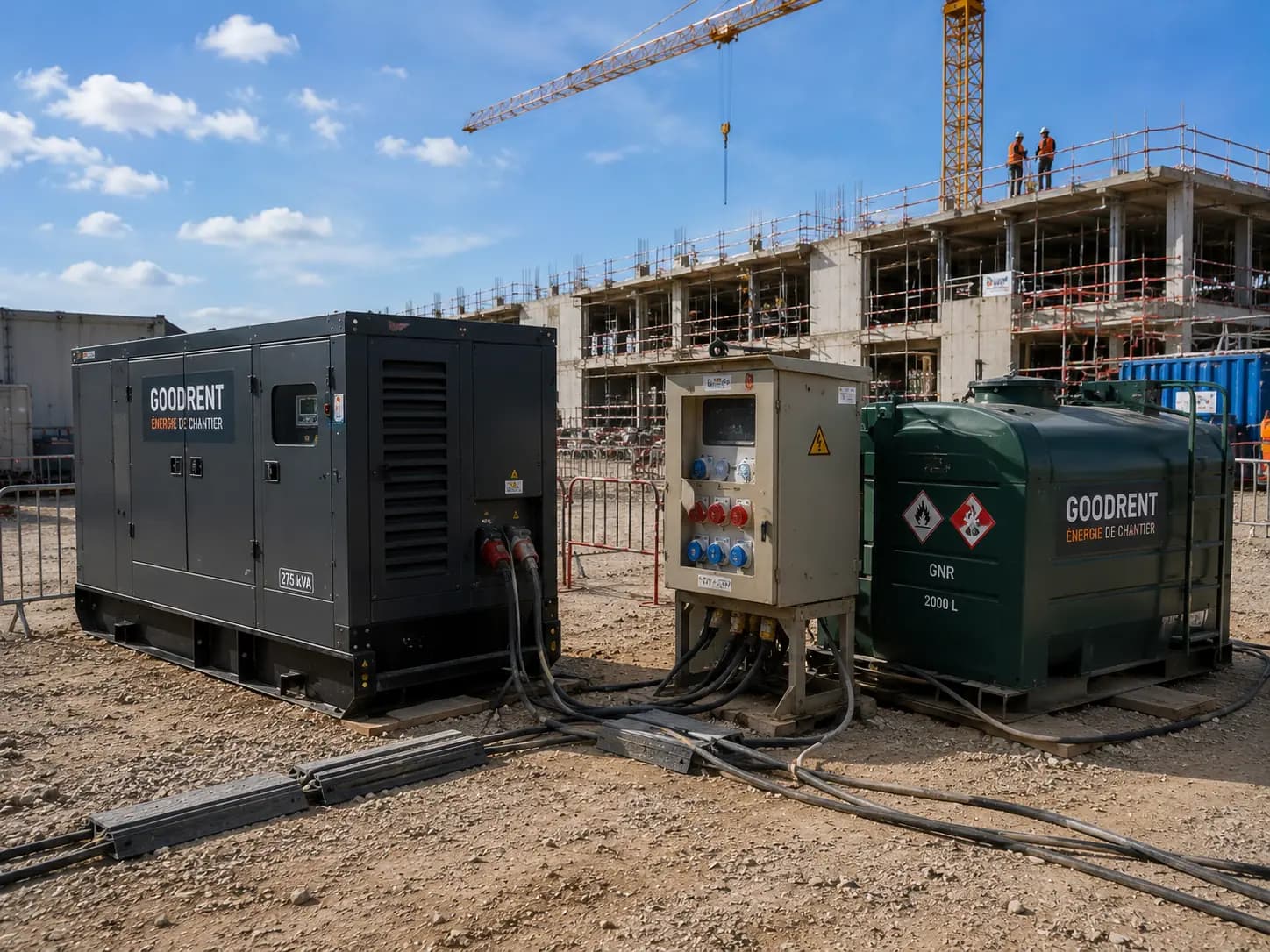 Location matérie de Énergie chantier